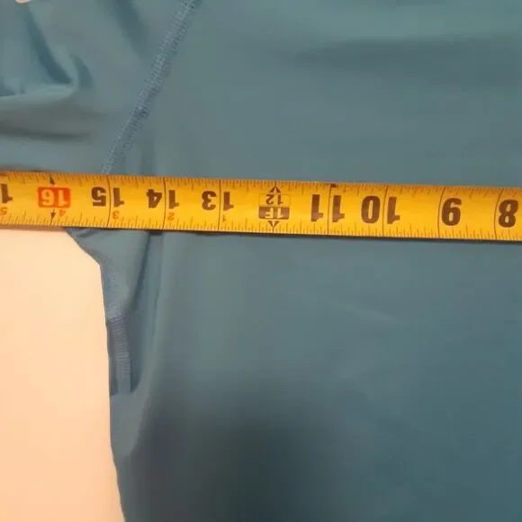 Quicksilver Rash Guard Sun Surf Shirt Blue Compression Mens Size XS - Picture 9 of 10